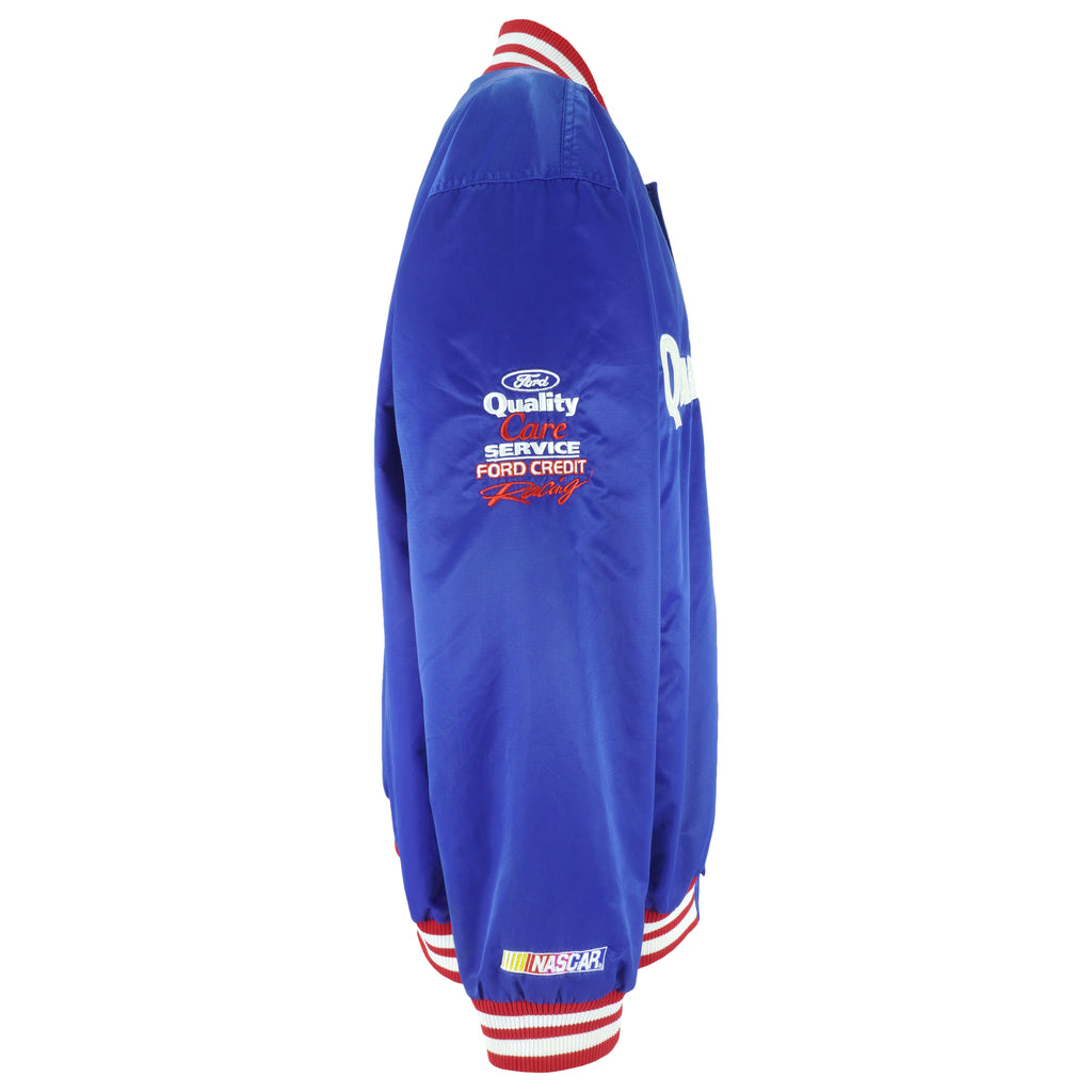 NASCAR (Chase) - Blue Quality Care Ford Racing Jacket 1990s X-Large Vintage Retro