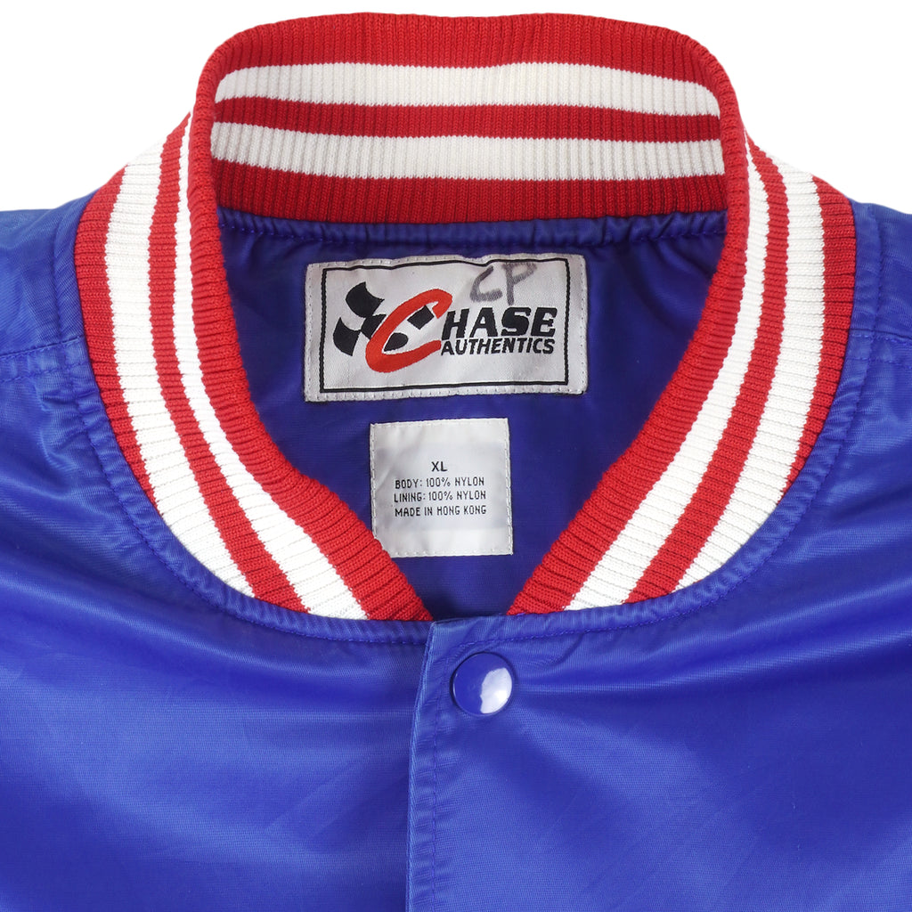 NASCAR (Chase) - Blue Quality Care Ford Racing Jacket 1990s X-Large Vintage Retro