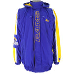 Starter - St. Louis Rams Embroidered Hooded Jacket 1990s XX-Large Vintage Retro College