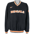 Reebok (Pro Line) - Cincinnati Bengals Pullover Windbreaker 1990s Large Vintage Retro Football