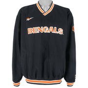 Reebok (Pro Line) - Cincinnati Bengals Pullover Windbreaker 1990s Large Vintage Retro Football