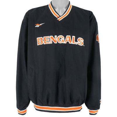 Reebok (Pro Line) - Cincinnati Bengals Pullover Windbreaker Jacket 1990s Large