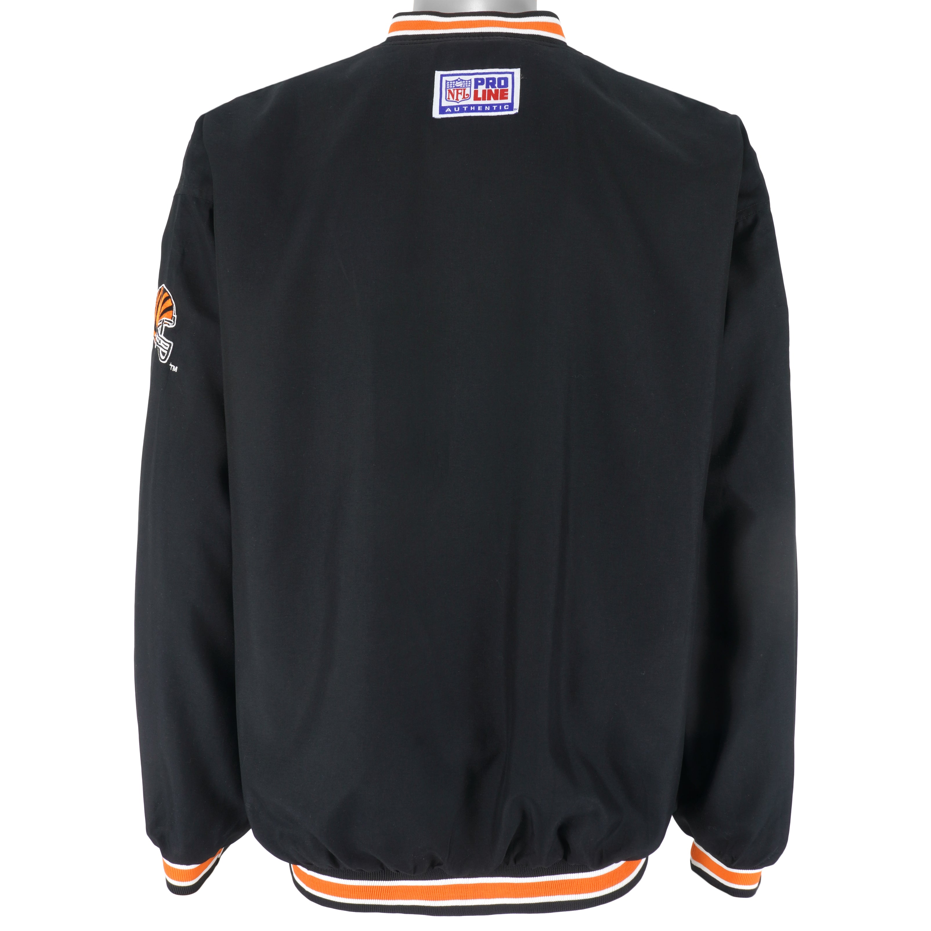 Reebok (Pro Line) - Cincinnati Bengals Pullover Windbreaker 1990s Large Vintage Retro Football