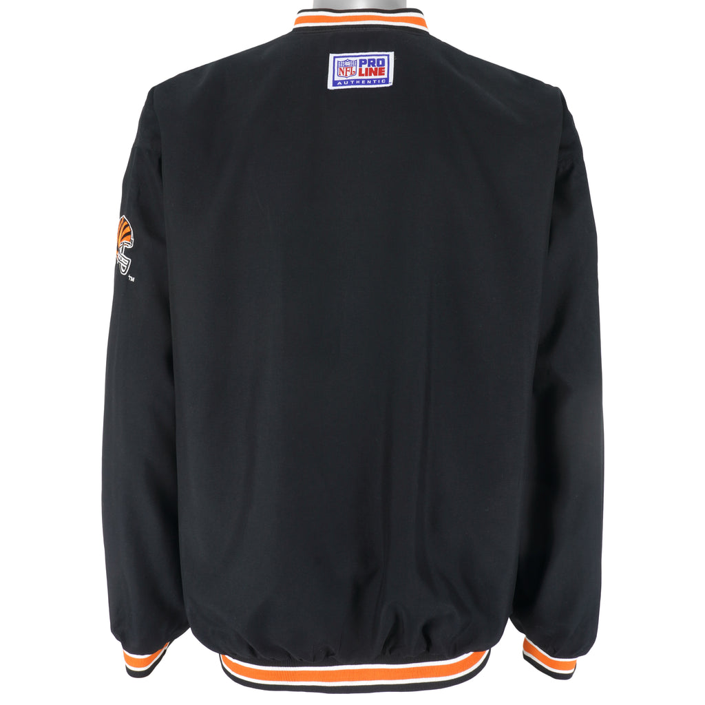 Reebok (Pro Line) - Cincinnati Bengals Pullover Windbreaker 1990s Large Vintage Retro Football