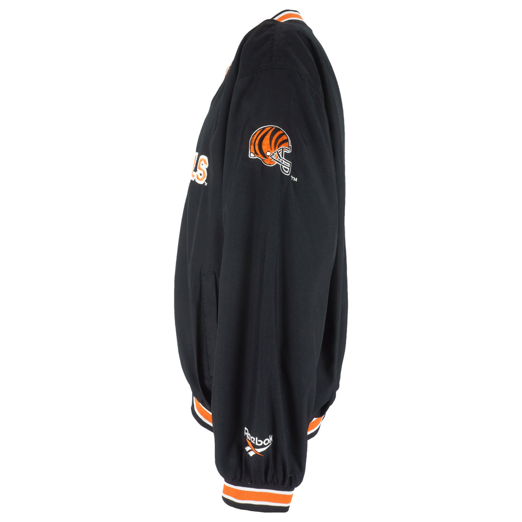 Reebok (Pro Line) - Cincinnati Bengals Pullover Windbreaker 1990s Large Vintage Retro Football
