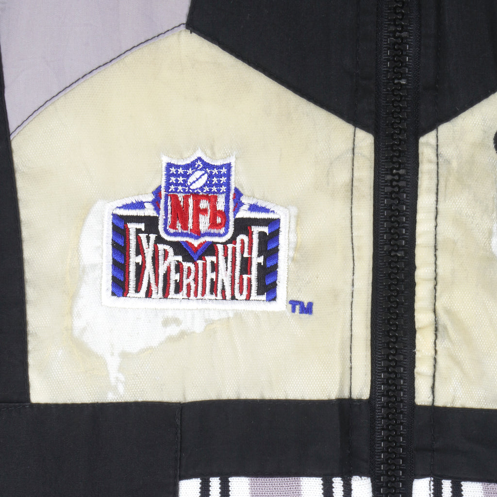 NFL (Pro Player) - Oakland Raiders Reversible Jacket 1990s X-Large Vintage Retro Football