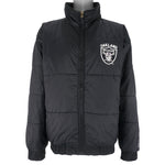 NFL (Pro Player) - Oakland Raiders Reversible Jacket 1990s X-Large Vintage Retro Football