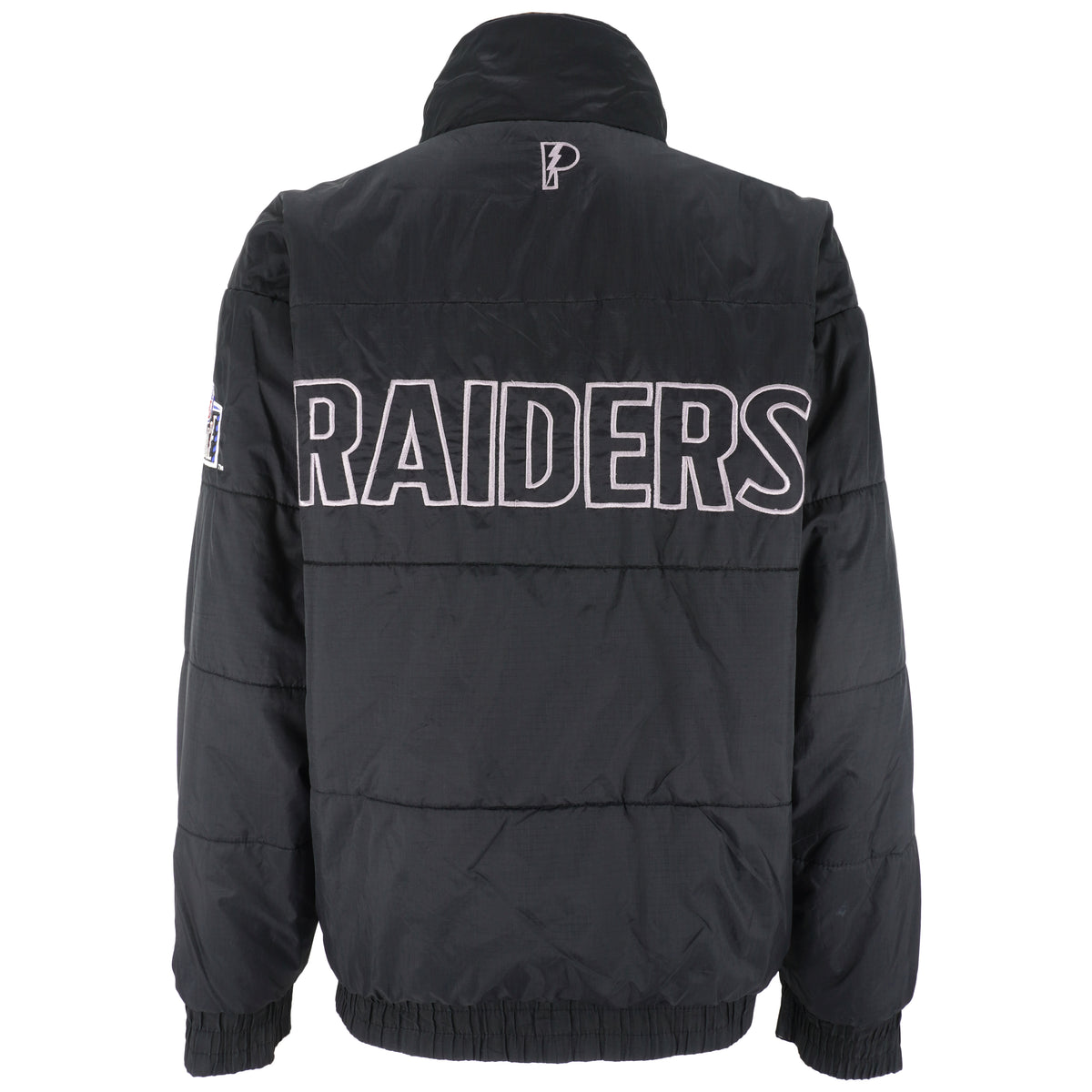 NFL (Pro Player) - Oakland Raiders Reversible Jacket 1990s X-Large Vintage Retro Football