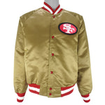 NFL (Chalk Line) - San Francisco 49ers Satin Jacket 1990s Medium Vintage Retro Football