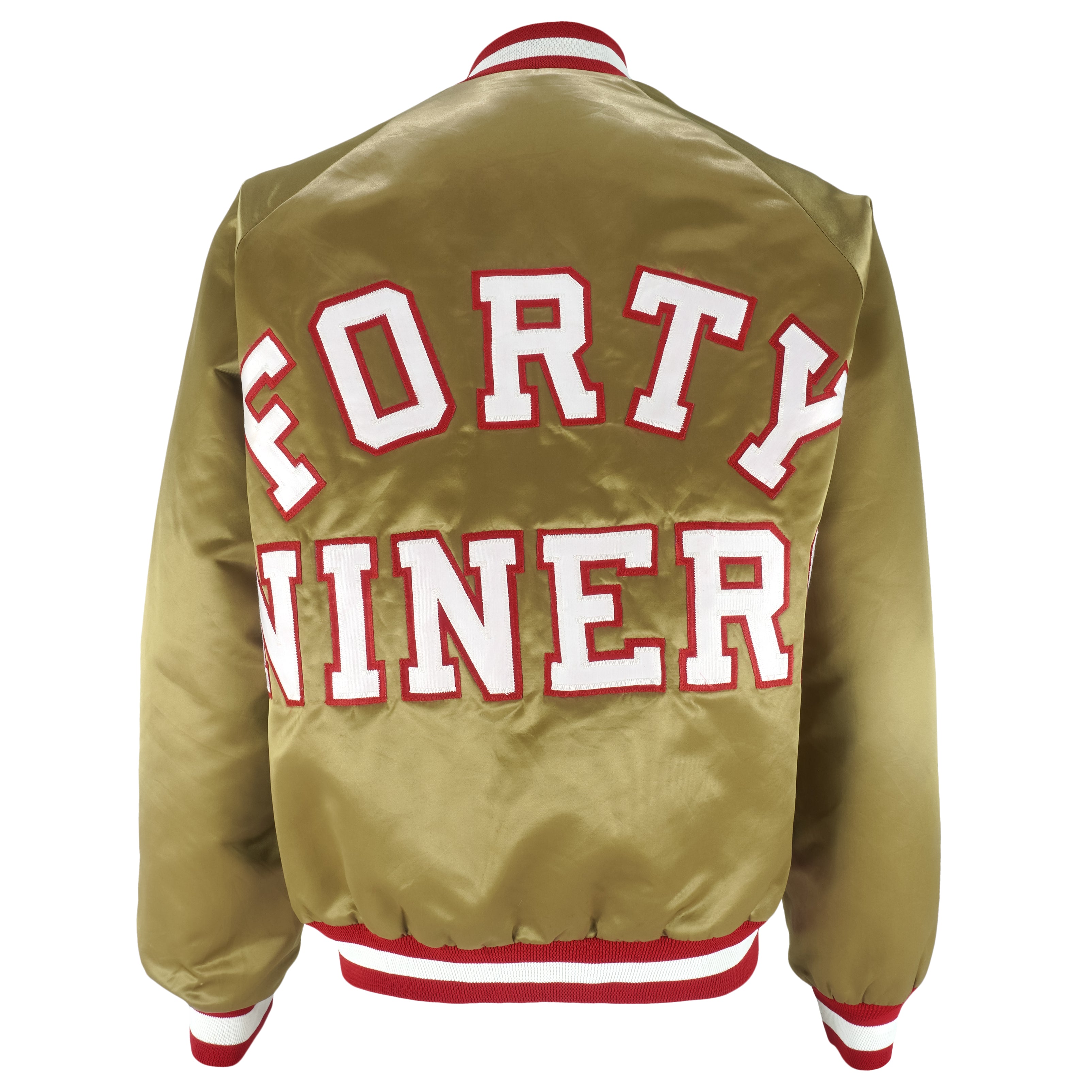 NFL (Chalk Line) - San Francisco 49ers Satin Jacket 1990s Medium Vintage Retro Football