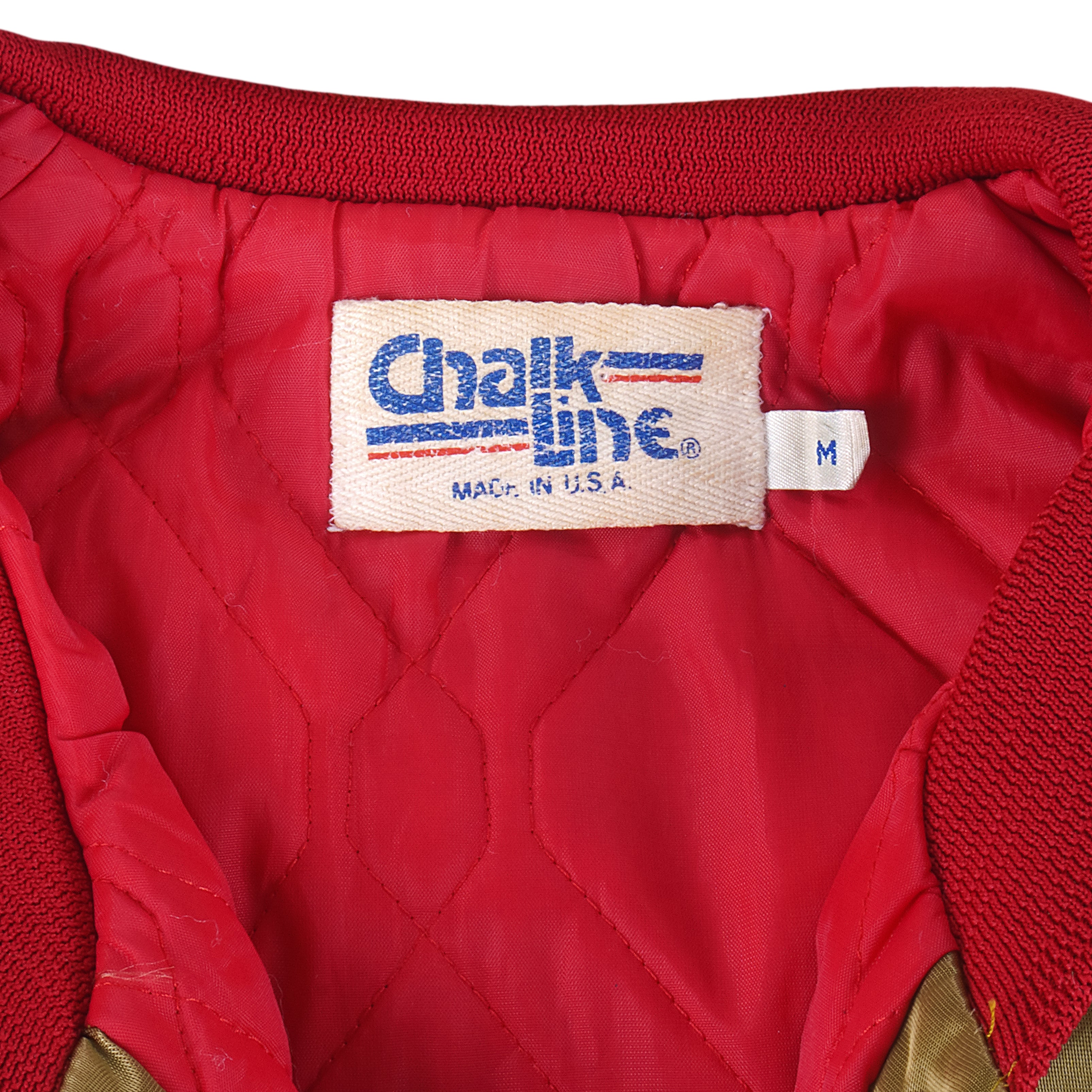 NFL (Chalk Line) - San Francisco 49ers Satin Jacket 1990s Medium Vintage Retro Football