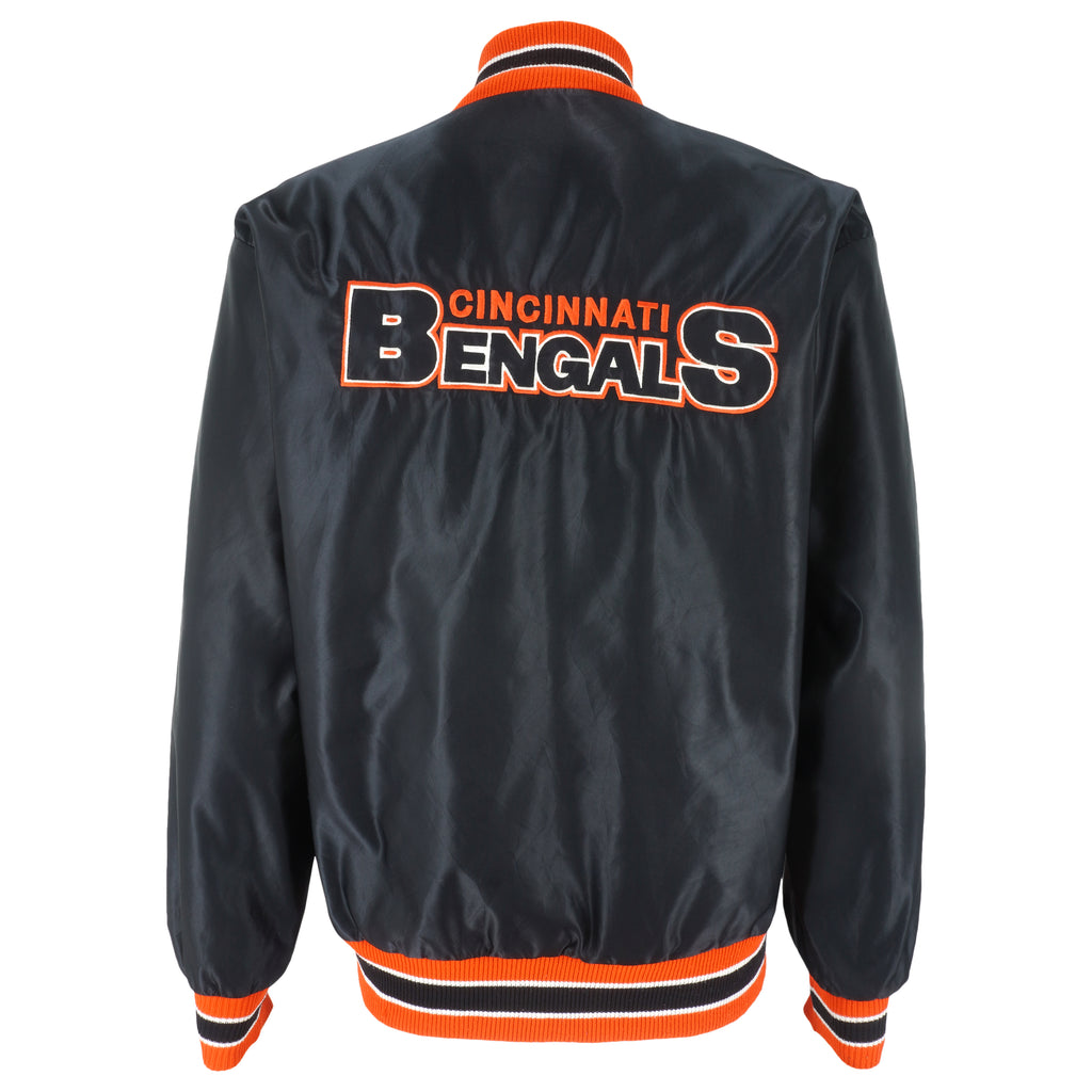 NFL (DeLong) - Cincinnati Bengals Football Satin Jacket 1990s Large Vintage retro Football