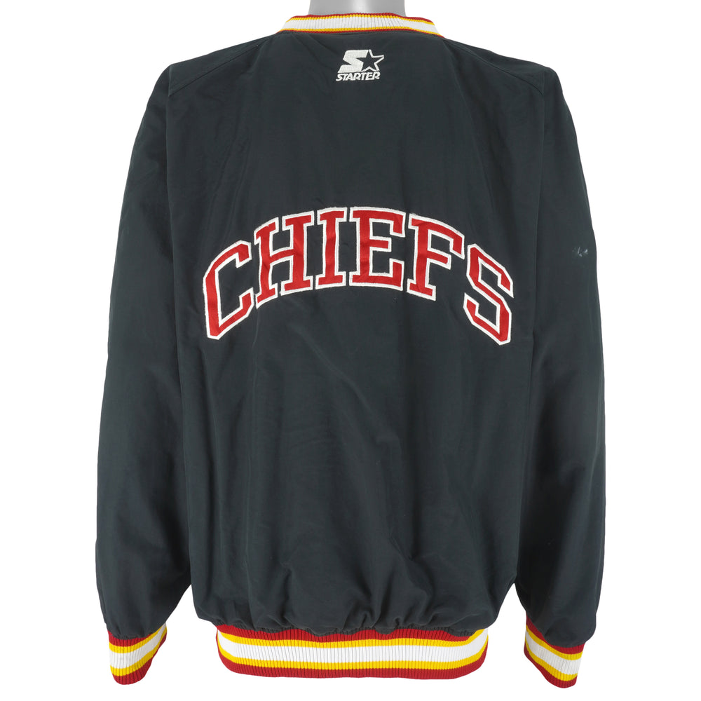 Starter - Kansas City Chiefs Pullover Windbreaker 1990s X-Large Vintage Retro Football