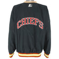 Starter - Kansas City Chiefs Pullover Windbreaker 1990s X-Large Vintage Retro Football