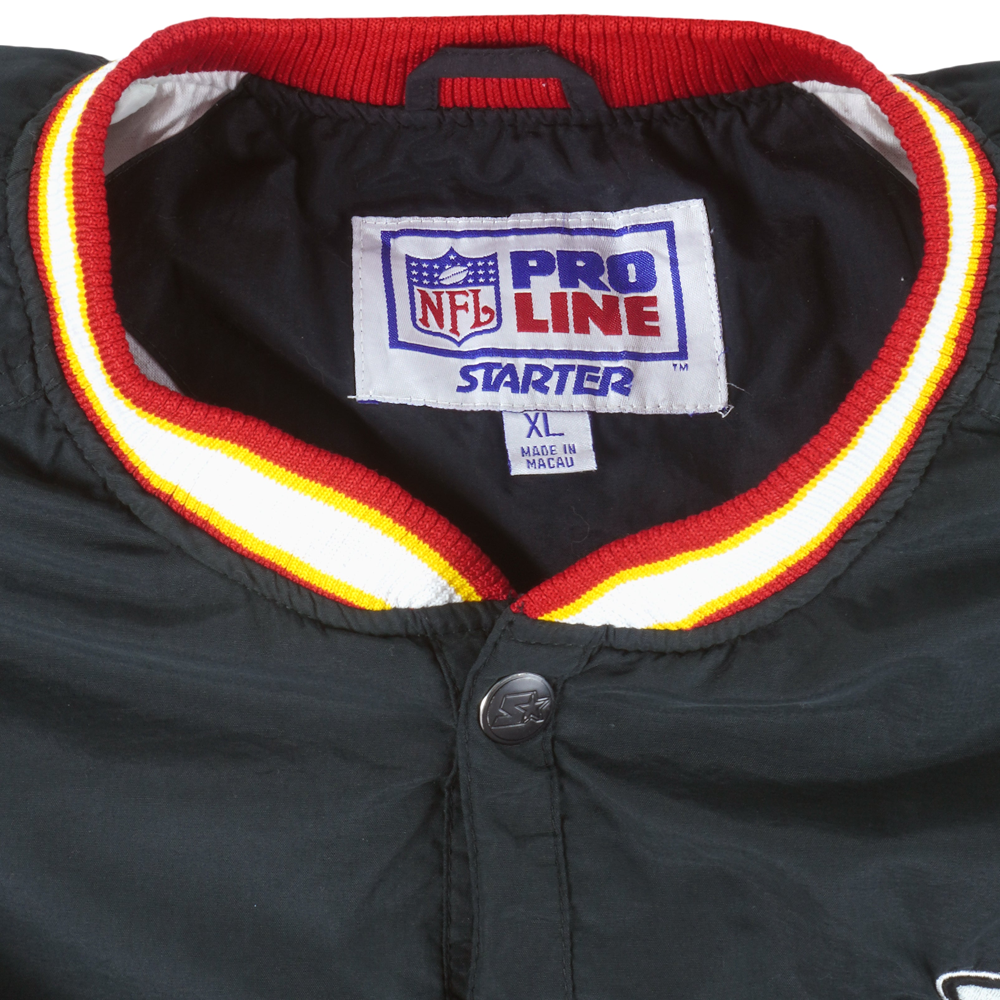 Starter - Kansas City Chiefs Pullover Windbreaker 1990s X-Large Vintage Retro Football