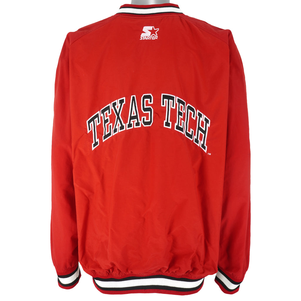 Starter - Texas Tech Embroidered Pullover Windbreaker 1990s XX-Large Vintage Retro Football College