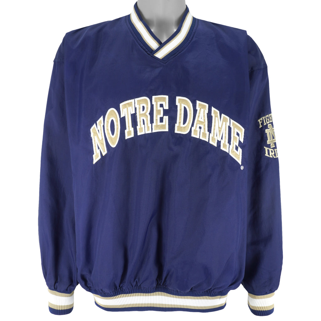 Starter - Notre Dame Fighting Irish Pullover Windbreaker 1990s Large Vintage Retro College