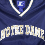 Starter - Notre Dame Fighting Irish Pullover Windbreaker 1990s Large Vintage Retro College
