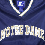 Starter - Notre Dame Fighting Irish Pullover Windbreaker 1990s Large Vintage Retro College