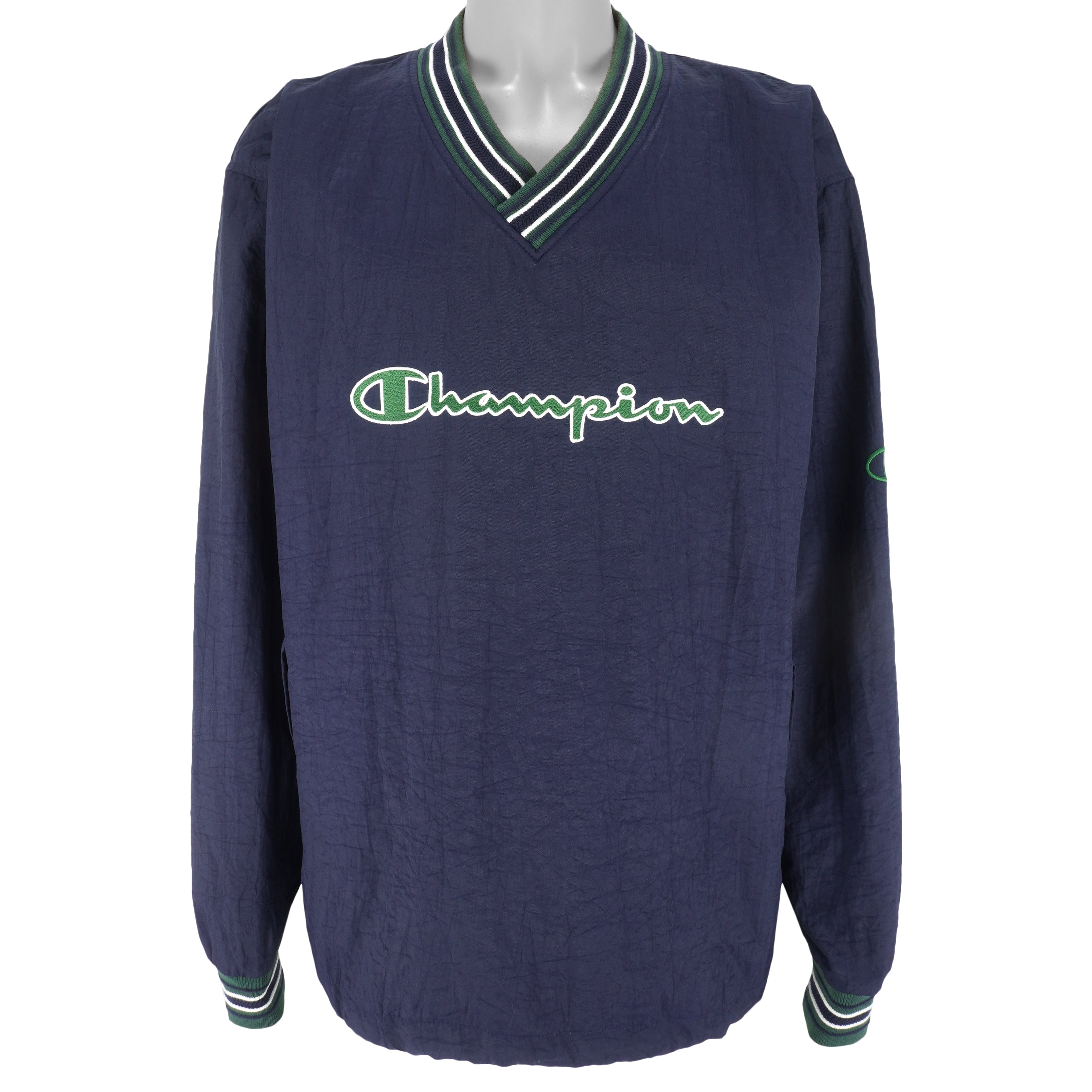 Champion - Classics Pullover Windbreaker 1990s X-Large Vintage Retro Football