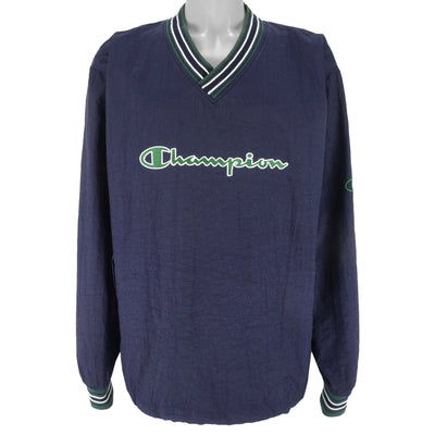 Champion - Classic Spell-Out Pullover Windbreaker 1990s Large
