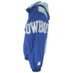 Starter (Pro Line) - Dallas Cowboys Hooded Zip-Up Jacket 1990s Large Vintage Retro Football