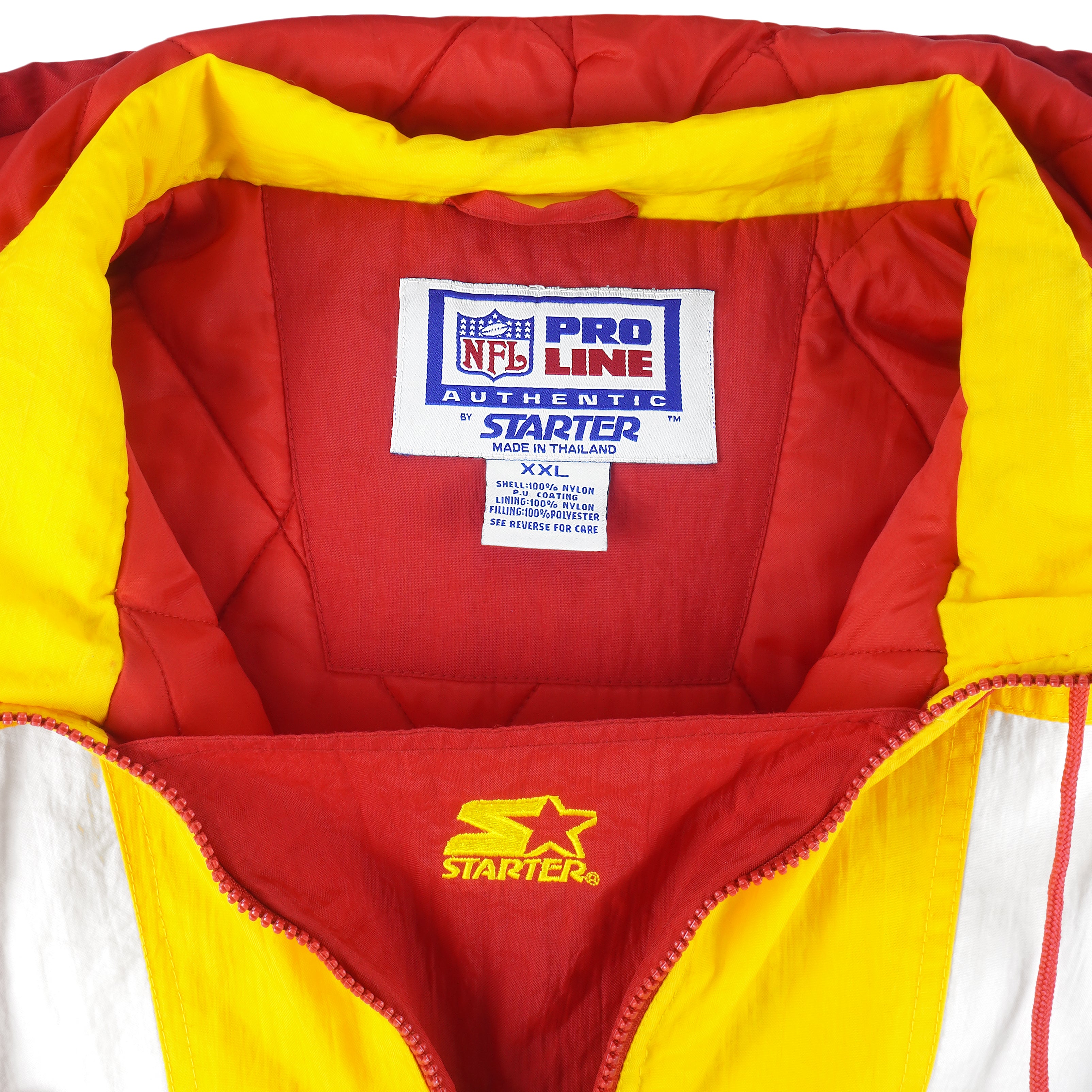 Starter (Pro Line) - Kansas City Chiefs Puffer Jacket 1990s XX-Large Vintage Retro Football