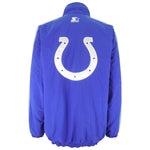 Starter - Indianapolis Colts Zip & Button-Up Jacket 1990s XX-Large Vintage Retro Football
