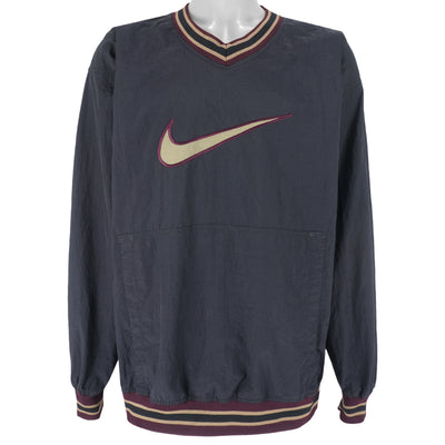 Nike - Embroidered Check Logo Pullover Windbreaker 1990s X-Large