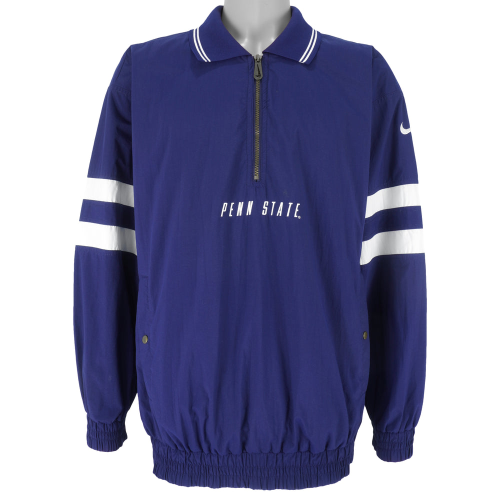 Nike - Penn State NCAA Pullover Windbreaker 1990s Medium Vintage Retro Football college