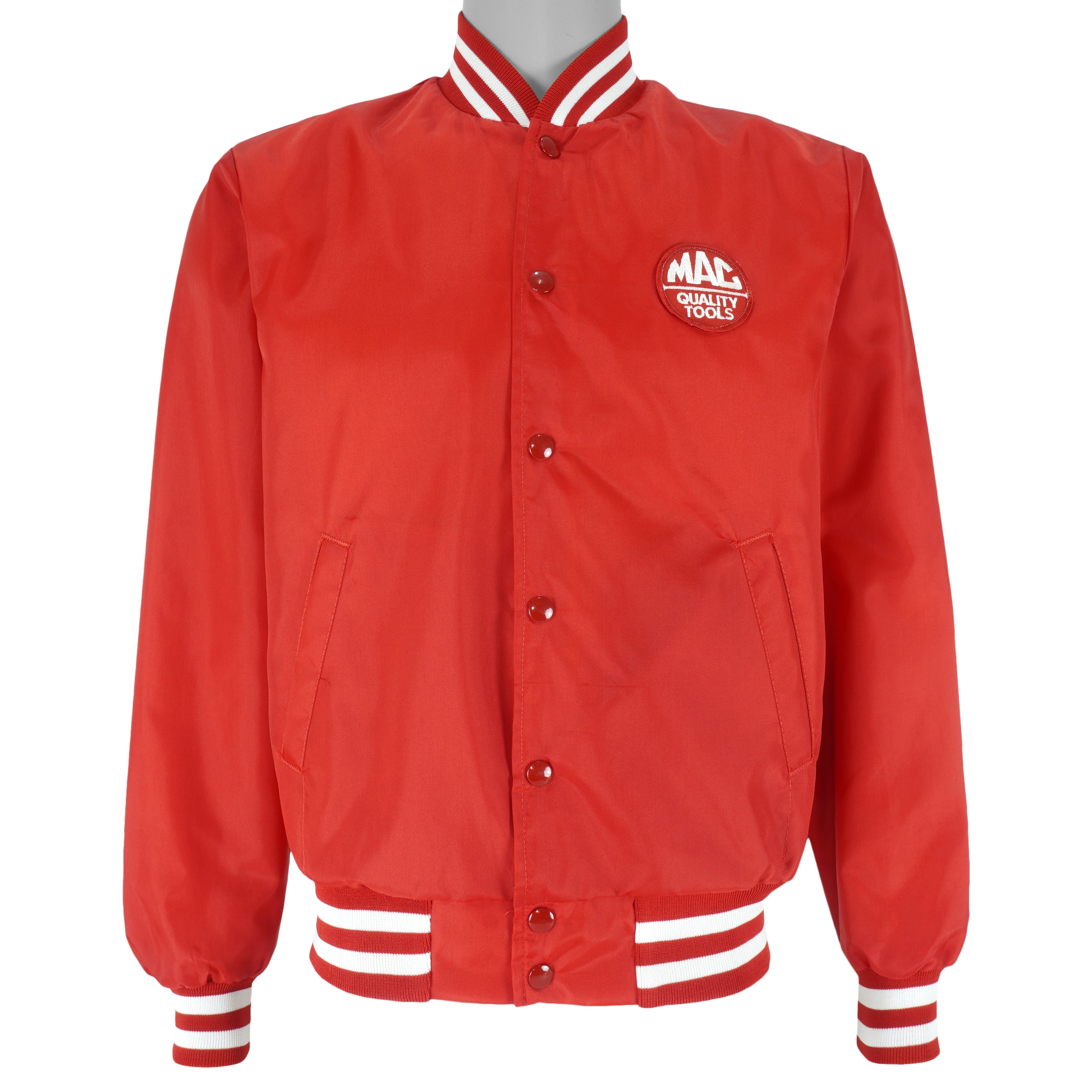 Vintage (Swingster) - Red Mac Quality Tools Bomber Racing Jacket 1990s Small Vintage Retro