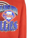 MLB (Trench) - Philadelphia Phillies Crew Neck Sweatshirt 1993 X-Large Vintage Retro Baseball