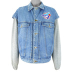 MLB (Street Legends) - Toronto Blue Jays Batter Denim Jacket 1990s Large Vintage Retro Baseball
