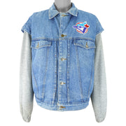 MLB (Street Legends) - Toronto Blue Jays Batter Denim Jacket 1990s Large Vintage Retro Baseball