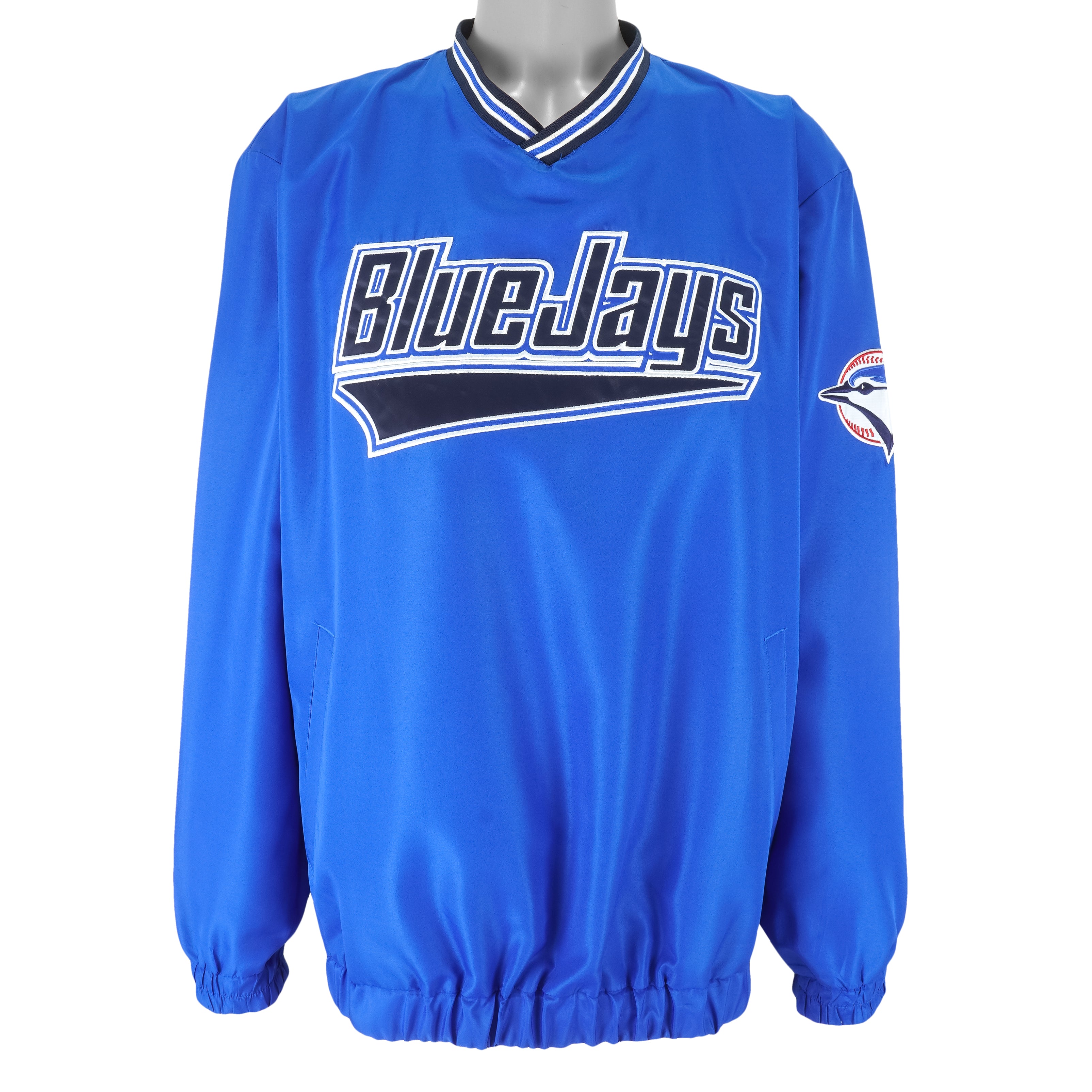 MLB - Toronto Blue Jays Pullover Windbreaker 2000s XX-Large Vintage Retro Baseball