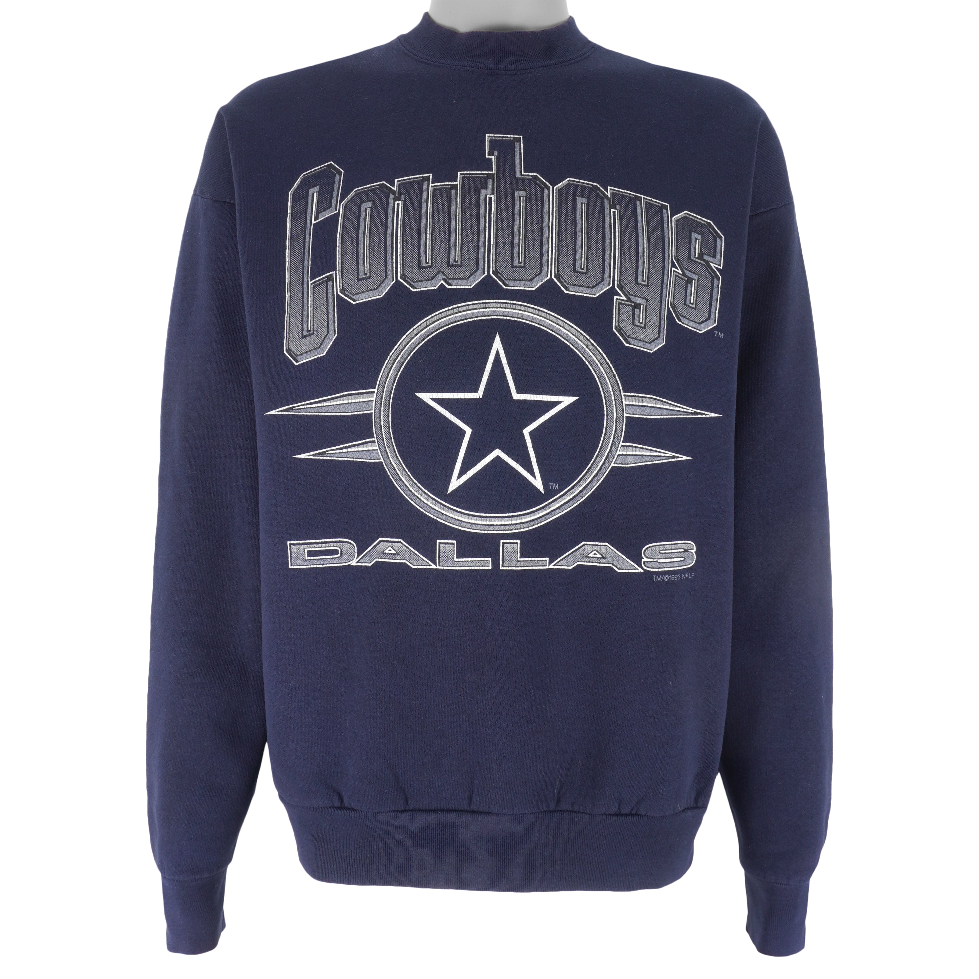 NFL - Dallas Cowboys Crew Neck Sweatshirt 1993 X-Large Vintage Retro Football