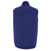 Nike - Blue Embroidered Puff Vest T-Shirt 1990s X-Large Vintage Retro
