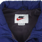 Nike - Blue Embroidered Puff Vest T-Shirt 1990s X-Large Vintage Retro