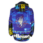 Ellesse - Blue Lock On Hooded Ski Jacket 1990s Large Vintage Retro