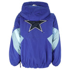 Starter - Dallas Cowboys 1/4 Zip Hooded Jacket 1990s XX-Large Vintage Retro Football