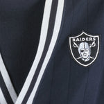 NFL - Oakland Raiders Button-Up Sweater 1990s Medium Vintage Retro Football