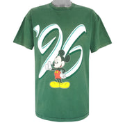 Disney - Green Mickey T-Shirt 1990s X-Large Vintage Retro