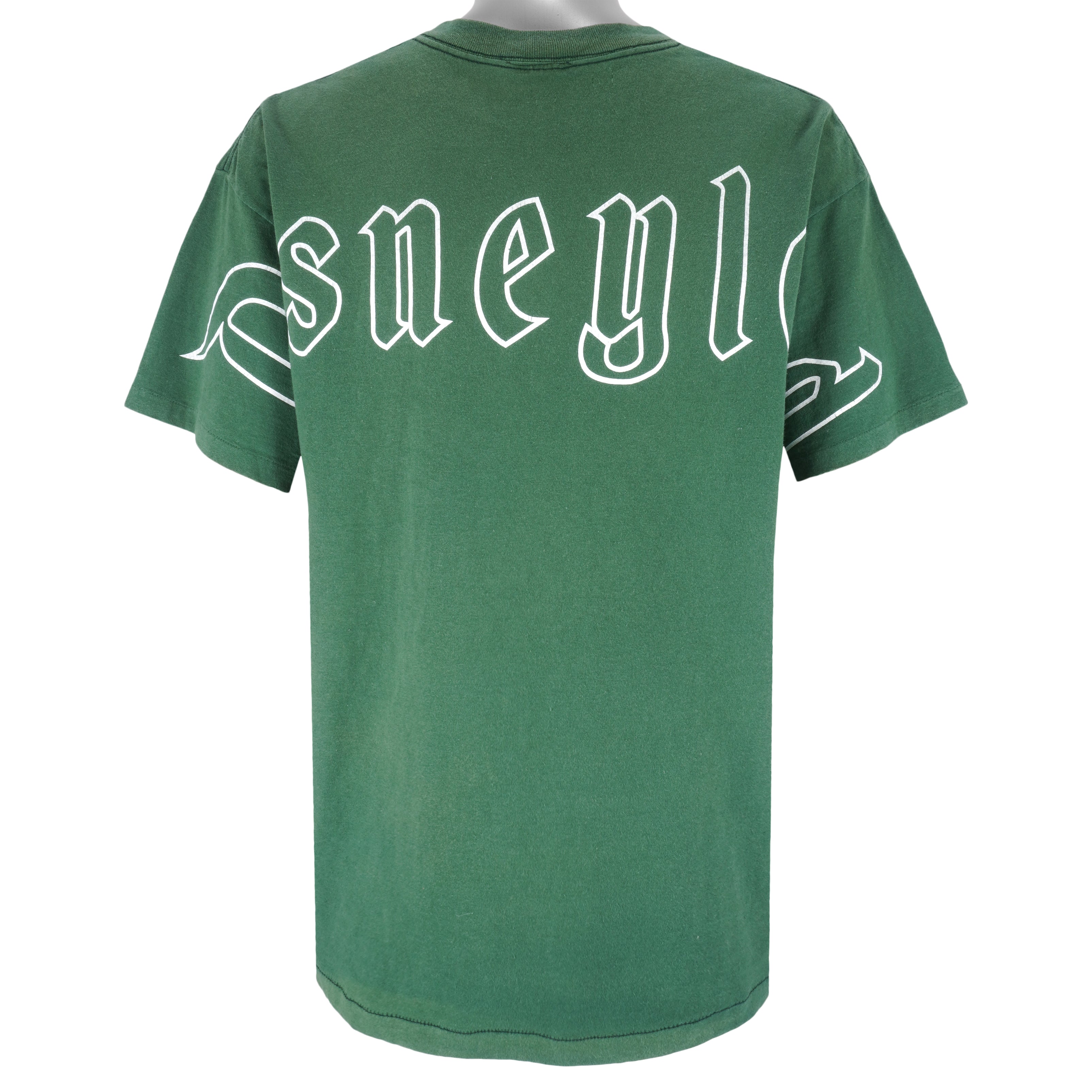 Disney - Green Mickey T-Shirt 1990s X-Large Vintage Retro
