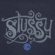 Stussy - Black Big Logo T-Shirt 1990s Large Vintage Retro