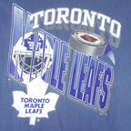 NHL (Wave) - Toronto Maple Leafs Single Stitch T-Shirt 1990s X-Large Vintage Retro Hockey