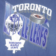 NHL (Wave) - Toronto Maple Leafs Single Stitch T-Shirt 1990s X-Large Vintage Retro Hockey
