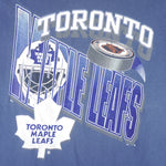 NHL (Wave) - Toronto Maple Leafs Single Stitch T-Shirt 1990s X-Large Vintage Retro Hockey