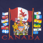 Vintage - Canadian Flags Single Stitch T-Shirt 1990s X-Large Vintage Retro