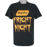 Budweiser - Bud Dry Fright Night Single Stitch T-Shirt 1990s X-Large Vintage Retro