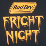 Budweiser - Bud Dry Fright Night Single Stitch T-Shirt 1990s X-Large Vintage Retro